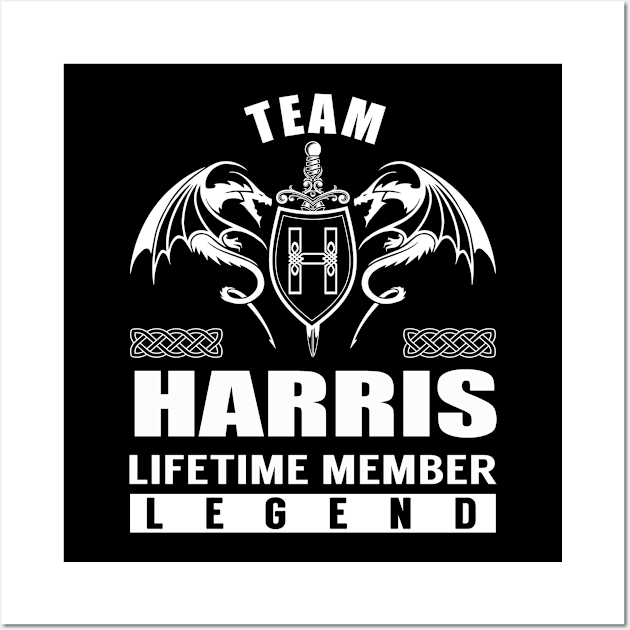 Team HARRIS Lifetime Member Legend Wall Art by Lizeth